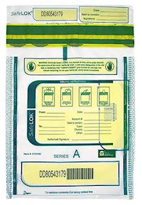 DEPOSIT BAG, SAFELOK, CONTROL GROUP, SERIES A, CLEAR, 100/CT MAIN